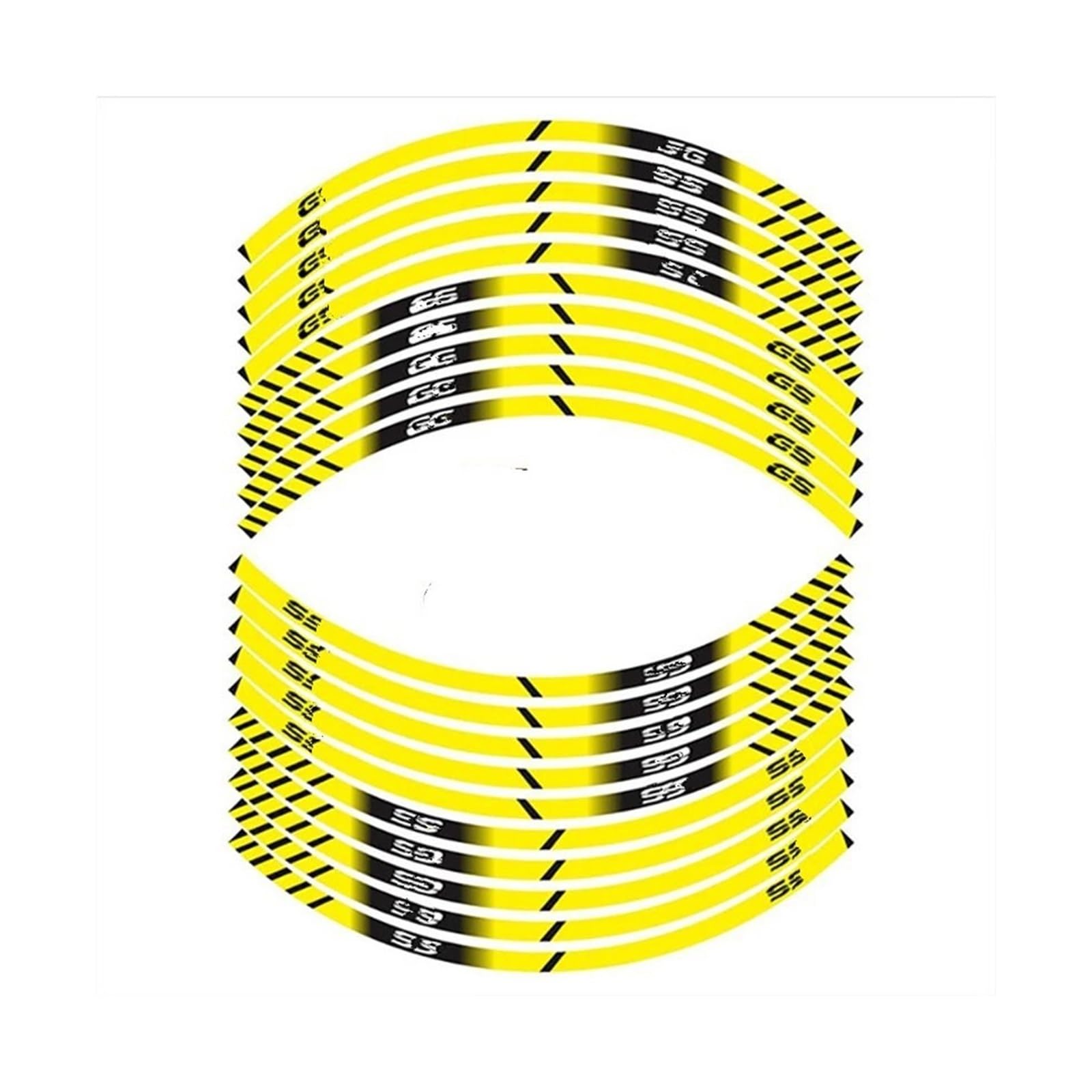 Motorrad-Rad Für B&MW F700 F800GS G310 R1200 R1250GS Motorrad Felge Grenze Reflektierende Wasserdicht Aufkleber Aufkleber Abziehbild(Yellow) von ForgUe