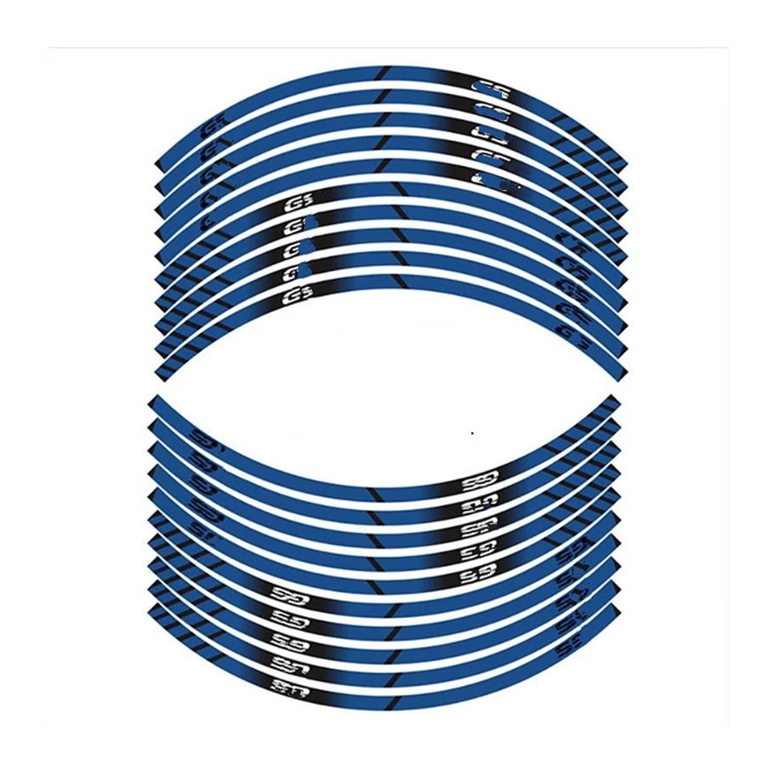 Motorrad-Rad Für B&MW Für F750 Für F850 Für F650 Motorrad Felge Grenze Reflektierende Wasserdicht Aufkleber Aufkleber Abziehbild(Blue) von ForgUe