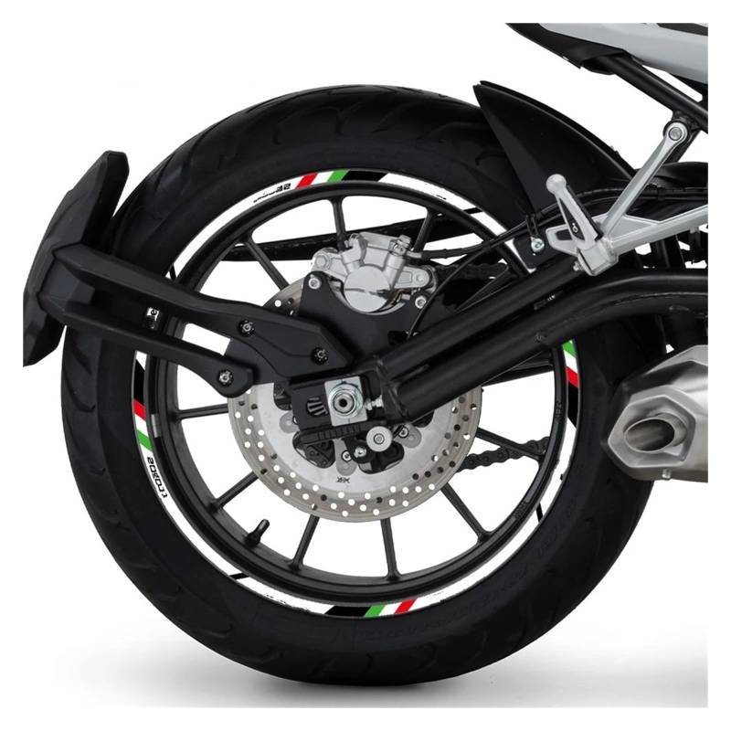 Motorrad-Rad Für B&enelli Für TRK 502 Für TRK502 Für Trk502 Reflektierende Motorrad Rad Aufkleber Rim Aufkleber Zubehör Wasserdicht Aufkleber Abziehbild(Multi-colored2) von ForgUe