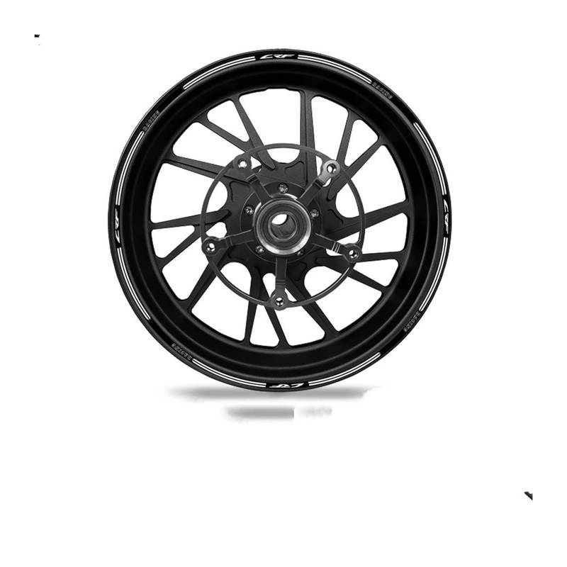 Motorrad-Rad Für CRF450R Für 450X Für 450L Für 250R Für 250X Motorrad Rad Aufkleber Felge Aufkleber Reflektierende Hub Streifen Band Aufkleber Abziehbild(21 front 18 rear D) von ForgUe