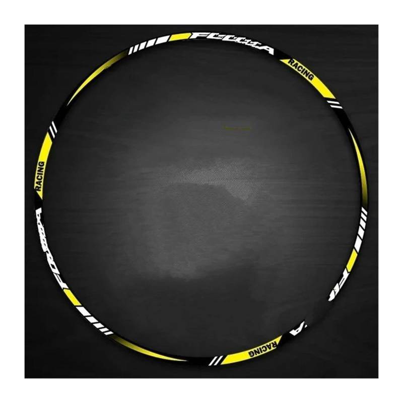 Motorrad-Rad Für FORZA 125 300 350 Motorrad Rad Hub Zubehör Reflektierende Wasserdichte Rad Rahmen Dekorative Und Innere Aufkleber Abziehbild(Yellow) von ForgUe