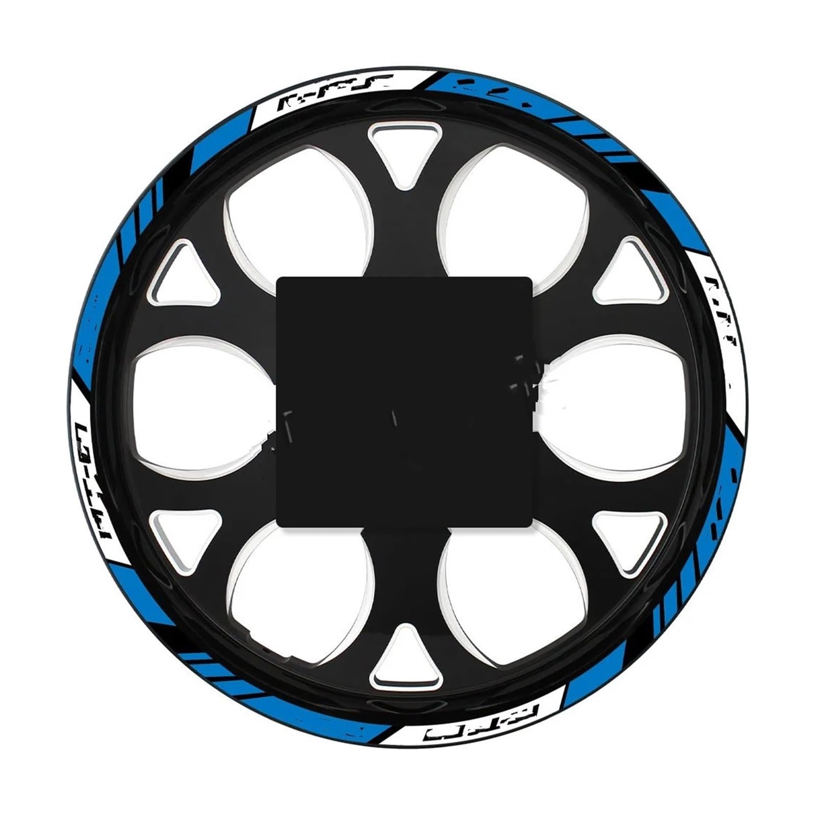 Motorrad-Rad Für Für MT07 Für Mt 07 Reflektierende Motorrad Rad Aufkleber Hub Decals Felge Streifen Band Dekorative Wasserdicht Aufkleber Abziehbild(Blue) von ForgUe