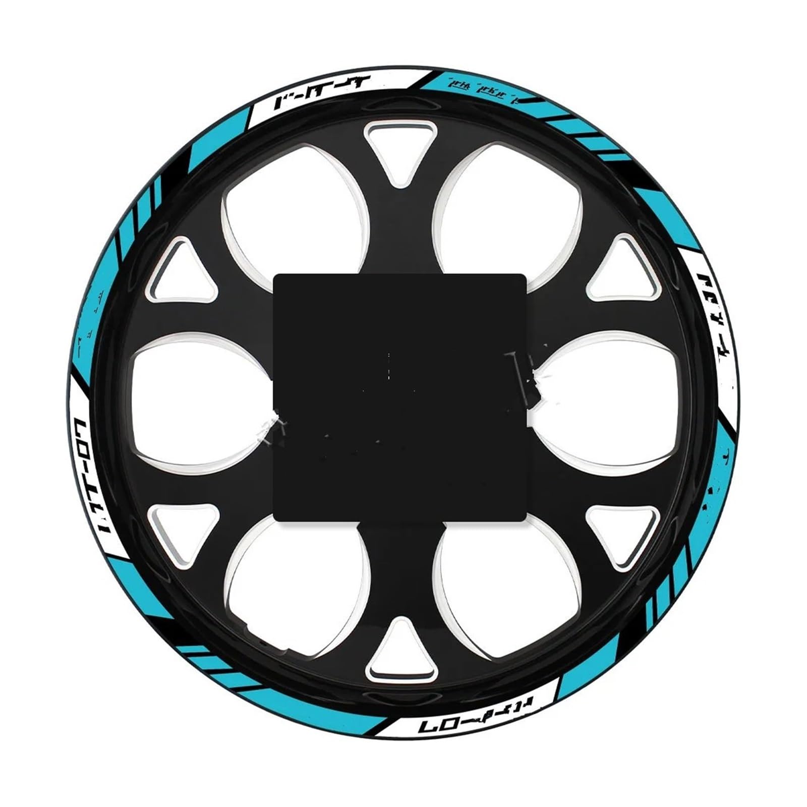 Motorrad-Rad Für Für MT07 Für Mt 07 Reflektierende Motorrad Rad Aufkleber Hub Decals Felge Streifen Band Dekorative Wasserdicht Aufkleber Abziehbild(Multi-colored) von ForgUe