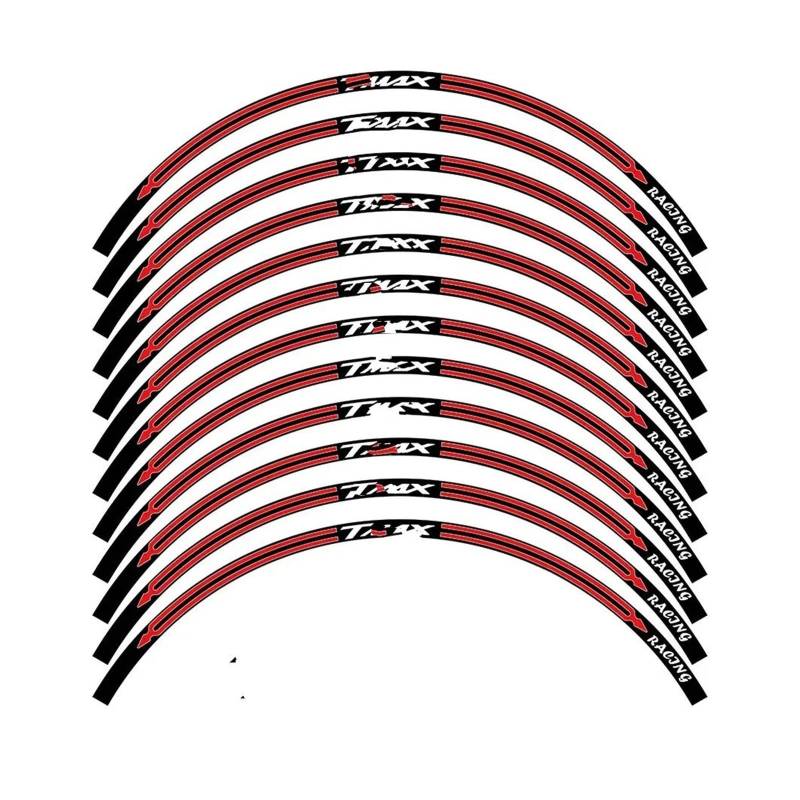 Motorrad-Rad Für Für T&MAX 530 500 56 15 Reflektierende Motorradfelgenaufkleber Nabenstreifen Klebeband Aufkleber Zubehör Aufkleber Abziehbild(5 Multi-colored) von ForgUe