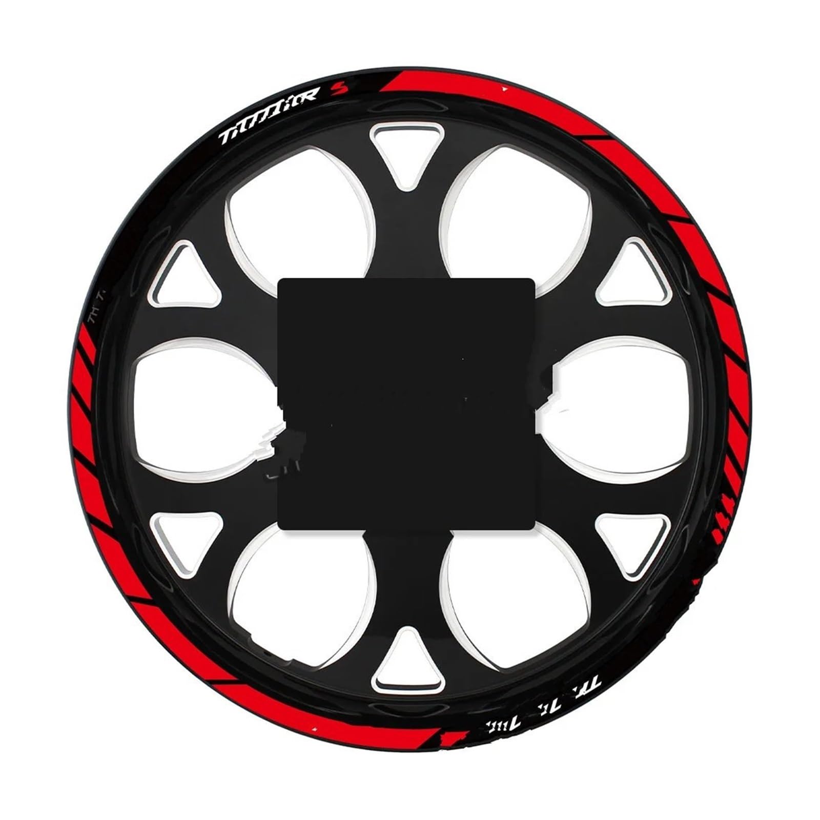 Motorrad-Rad Für Für TRACER 900 GT Für TRACER900 Reflektierende Motorrad Zubehör Rad Aufkleber Hub Decals Felge Streifen Band Aufkleber Abziehbild(Red) von ForgUe