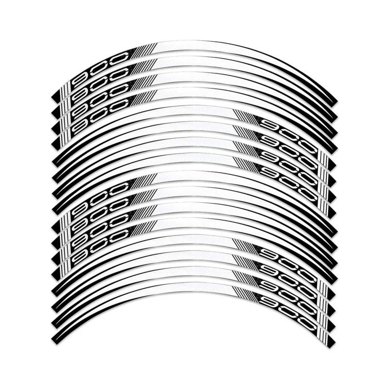 Motorrad-Rad Für K&awasaki Für Z900 Für Z 900 Motorradfelgenaufkleber Reflektierende Nabenstreifenbandaufkleber Zubehör Aufkleber Abziehbild(A1) von ForgUe