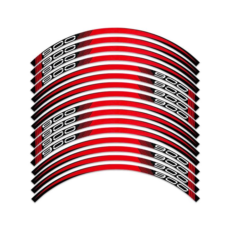 Motorrad-Rad Für K&awasaki Für Z900 Für Z 900 Motorradfelgenaufkleber Reflektierende Nabenstreifenbandaufkleber Zubehör Aufkleber Abziehbild(A2) von ForgUe