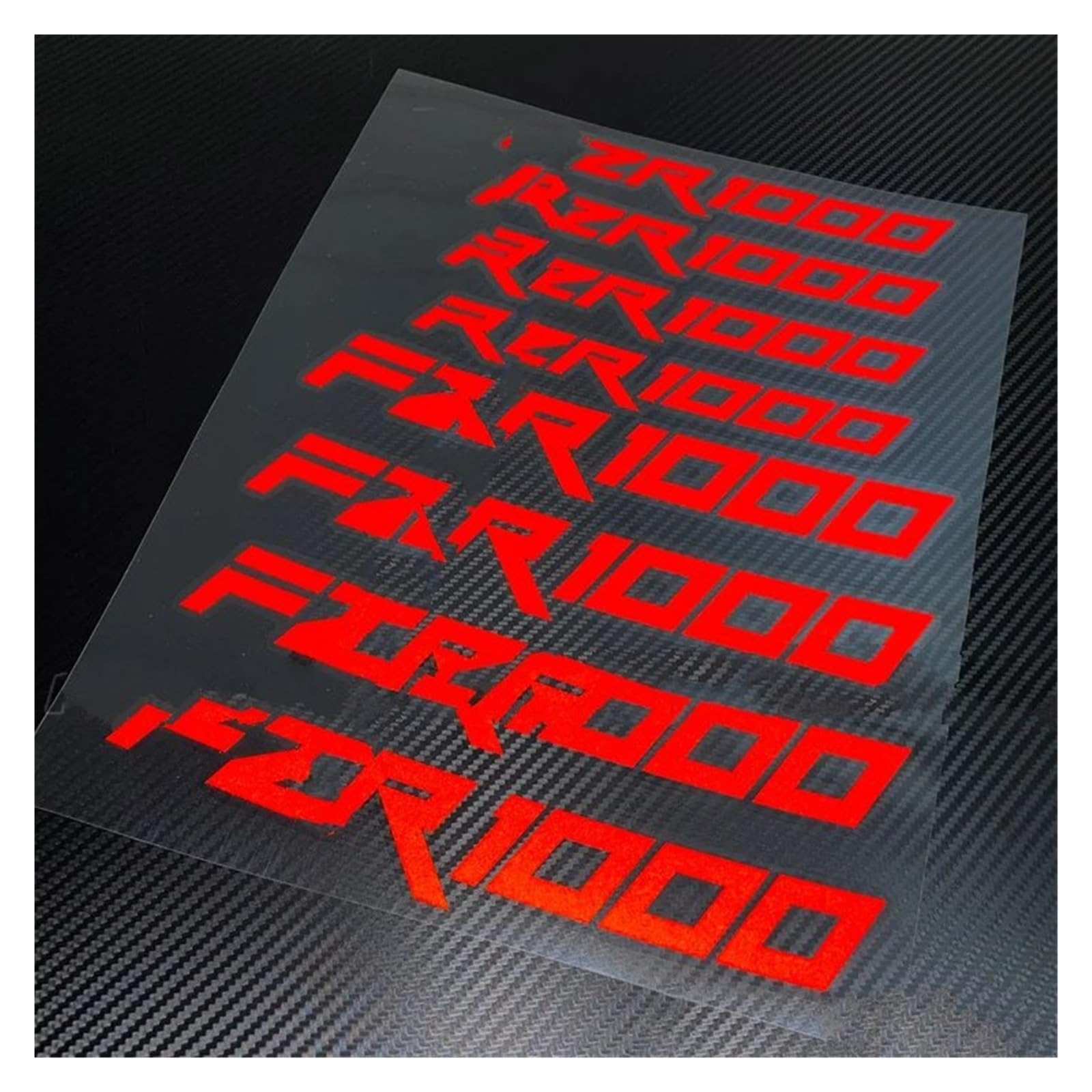 Motorrad-Rad Für Ya&maha Für FZR 1000 Für 1000R 8X Motorrad Iner Räder Felgen Decals Reflektierende Wasserdichte Aufkleber Aufkleber Abziehbild(FZR1000 Red) von ForgUe