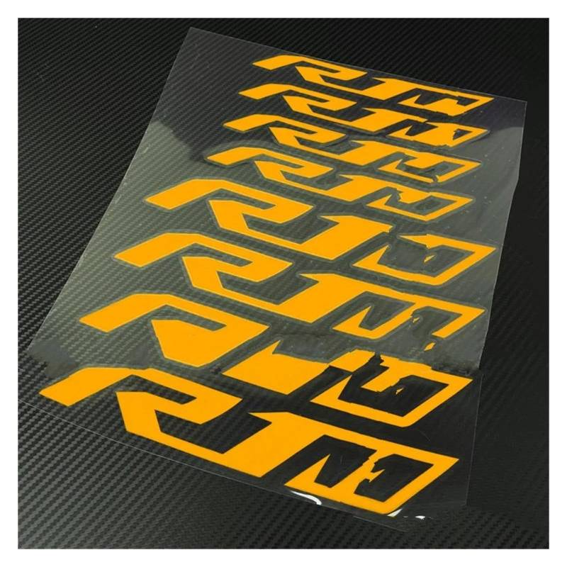 Motorrad-Rad Für Ya&maha Für R1M 8X Motorrad Iner Räder Felgen Decals Reflektierende Streifen Wasserdicht Aufkleber Aufkleber Abziehbild(Yellow) von ForgUe