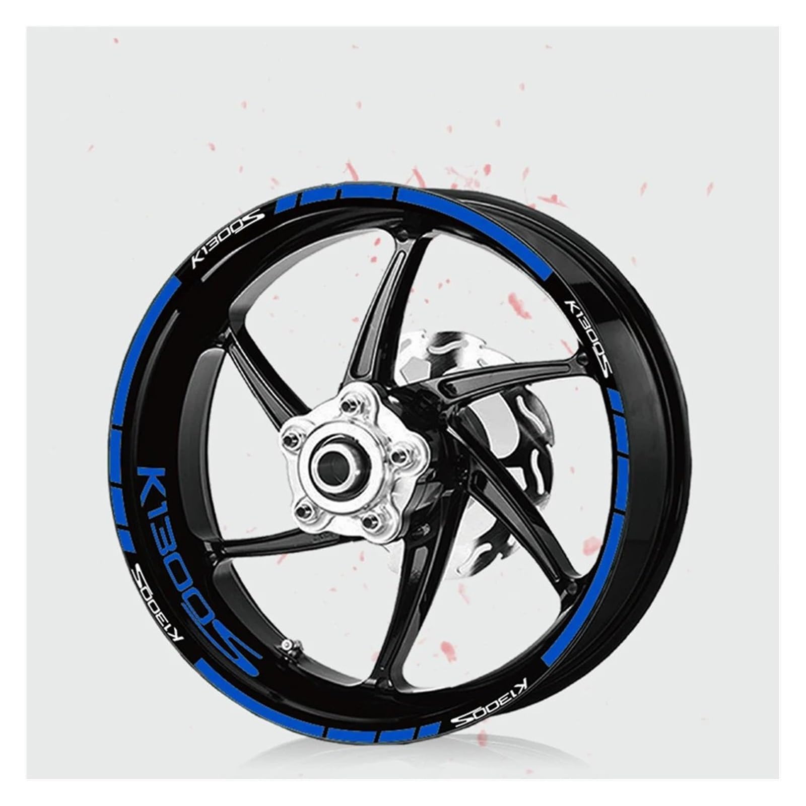 Motorrad-Rad Moto Rim Reflektierende Rad Aufkleber Aufkleber Motorrad Aufkleber Dekoration Schutz Decals Für K1300S K1300 SK 1300s Aufkleber Abziehbild(190098-BLU) von ForgUe