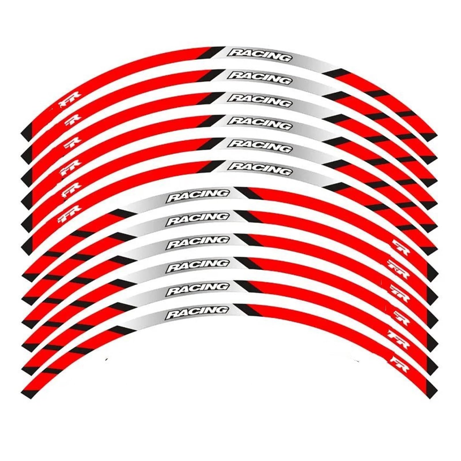 Motorrad-Rad Motorrad Aufkleber Äußere Felge Aufkleber Grenze Reflektierende Aufkleber Dekoration Aufkleber Für VFR Aufkleber Abziehbild(240502) von ForgUe