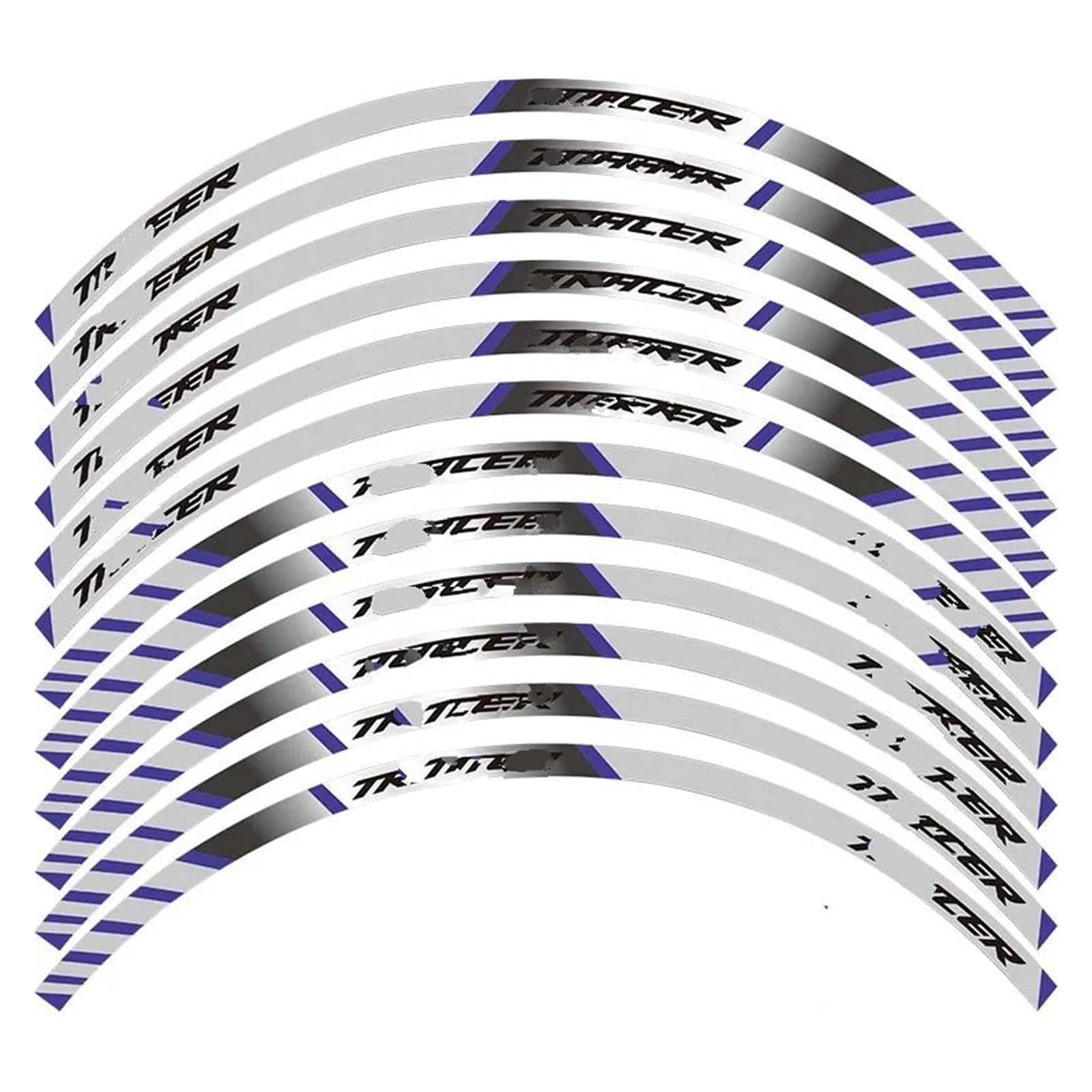 Motorrad-Rad Motorrad Rad Aufkleber Reflektierende Aufkleber Felge Streifen Für Für TRACER 700 900 850 Für MT0709 Aufkleber Abziehbild(B) von ForgUe