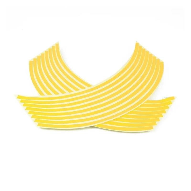 Motorrad-Rad Motorrad-Radaufkleber Reflektierende Aufkleber Felgenband Für ZX12R Für ZX6R Für ZX636R Für Z900 Für Z650 Aufkleber Abziehbild(Yellow) von ForgUe