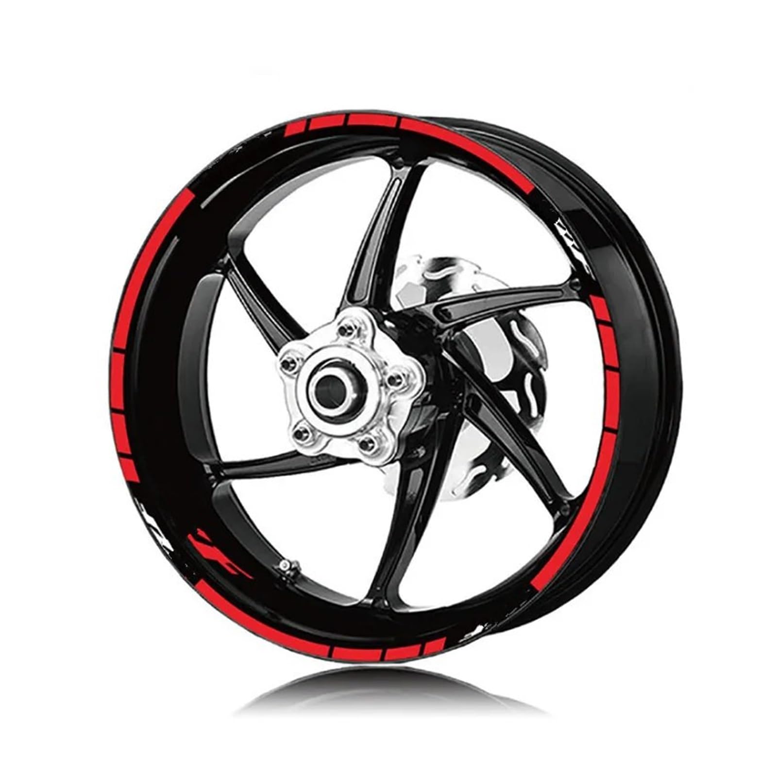 Motorrad-Rad Motorrad Vorne Hinten Reflektierende Aufkleber Für Für YZF-R1 Für R1M Für R6 Für R6S Rad Decals Aufkleber Aufkleber Abziehbild(Red) von ForgUe