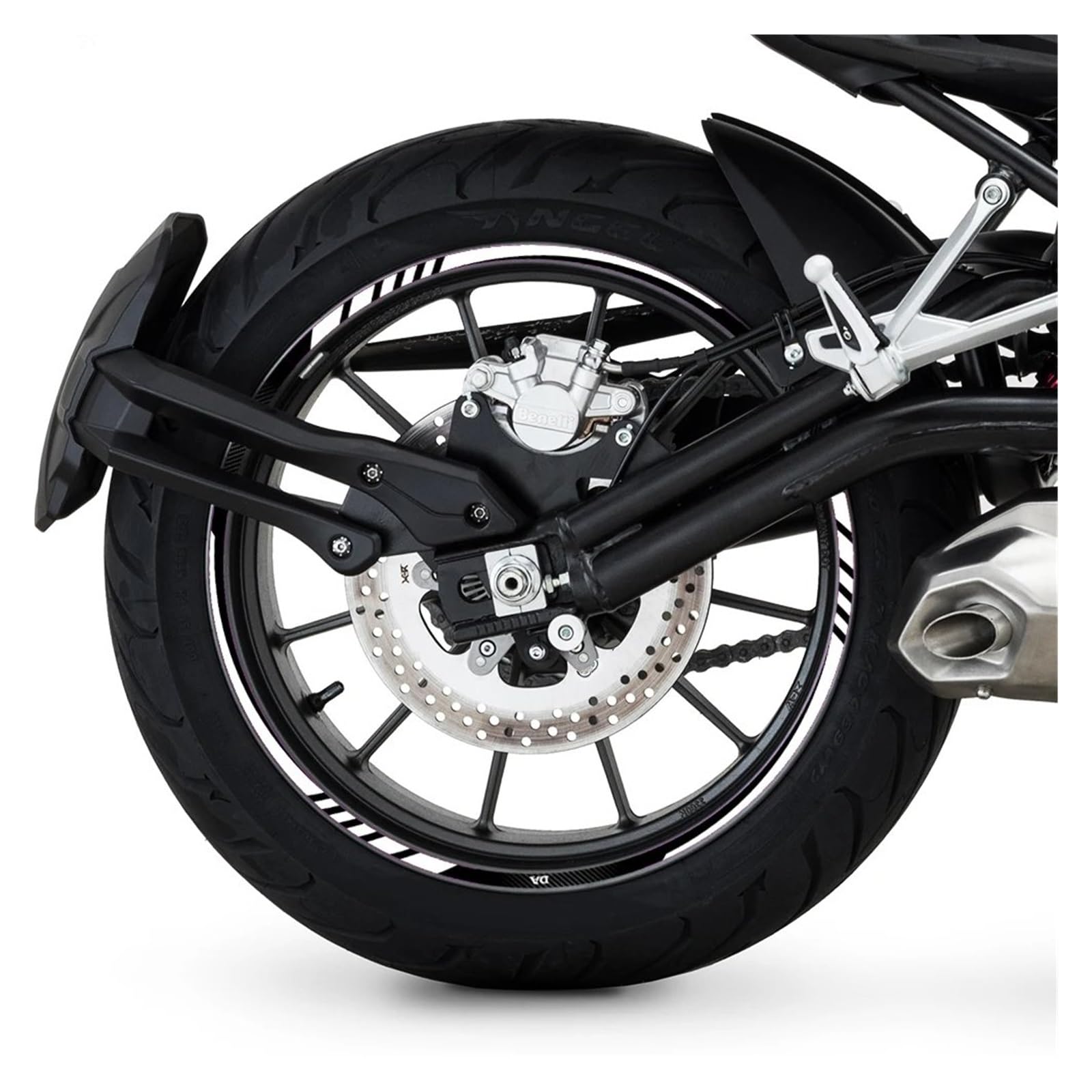 Motorrad-Rad Reflektierende Motorrad-Radaufkleber 17 Abziehbilder Radstreifen Für CBR600RR Für 300R Für 500R Für CB1000R 650 Für VFR1200 Aufkleber Abziehbild(Multi-colored10) von ForgUe