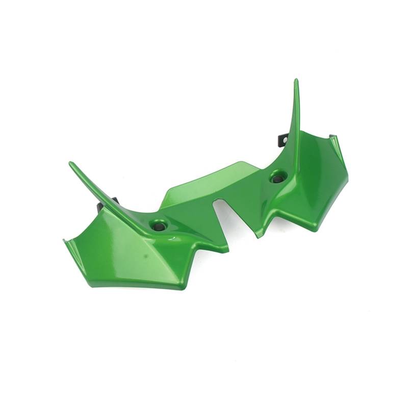 Motorrad-Verkleidung Motorrad Naked Front Spoiler Winglet Aerodynamische Flügel Kit Spoiler Für Z650 2021 2022 2023 Frontverkleidung(Green) von ForgUe