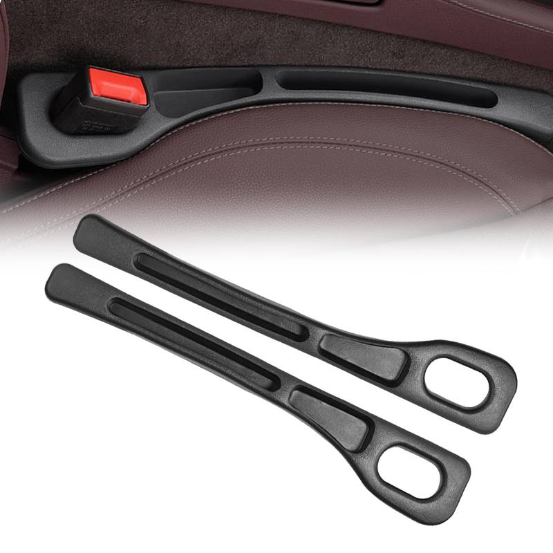 Forhandy Autositz Lückenfüller 2pcs, Aufbewahrungsbox für Autositze Autositz Gap Organizer, Universal Autositz Lückenfüller Autositz Spaltfüller Car Seat Gap Filler für Meisten Modelle von Autos von Forhandy