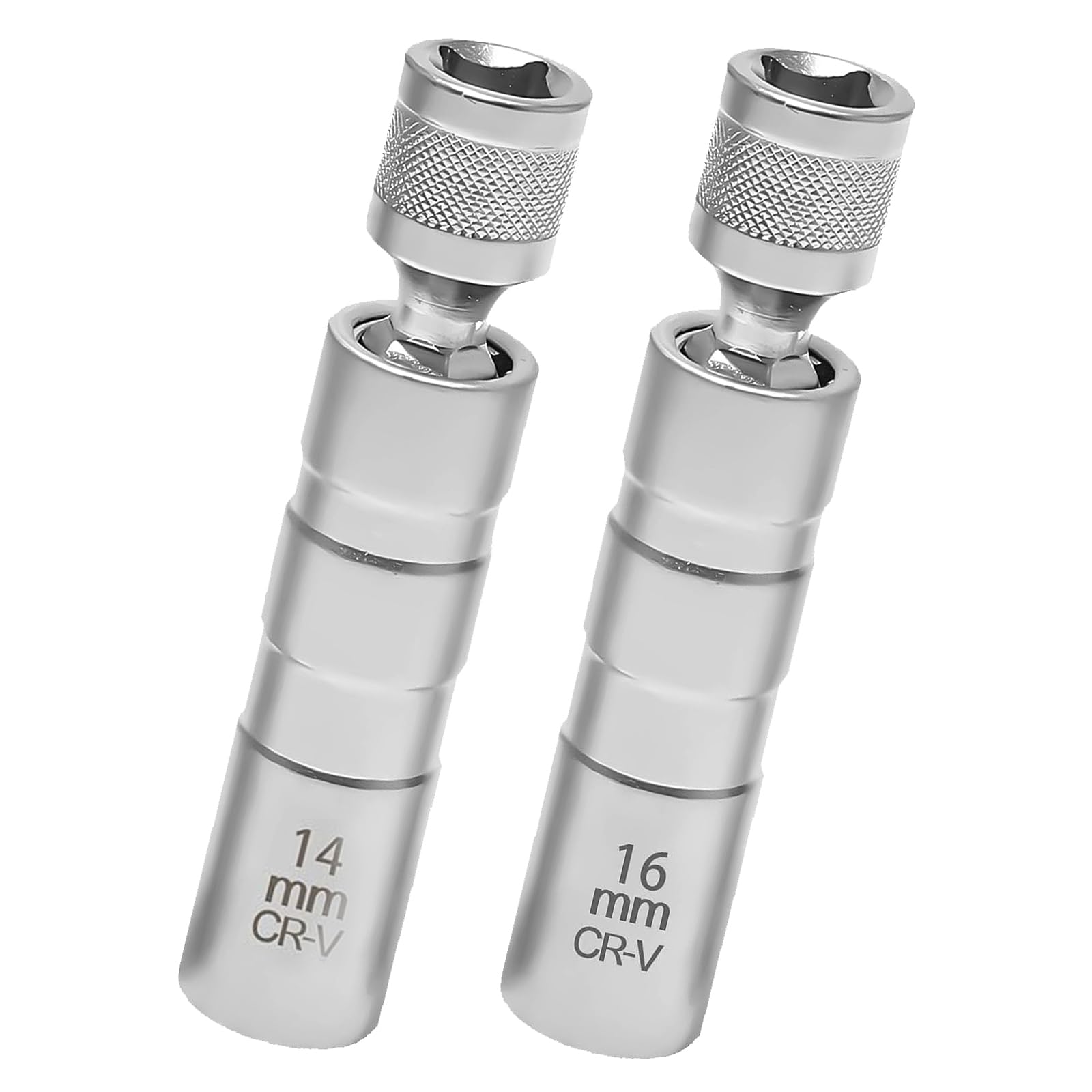 Forhome 2pcs Zündkerzenschlüssel 14mm Und 16mm, Zündkerzenschlüssel Set, Dünnwandig, 3/8 Zoll, 360° Rotation, Werkzeuge Zum Entfernen Von Zündkerzen, Magnet Universal Flexibel Zündkerzenschlüssel von Forhome