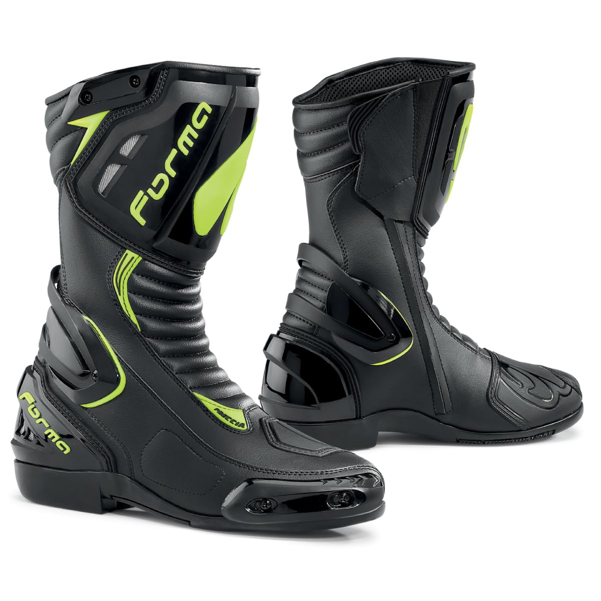 Forma FORV180 – 997837 Stiefel Moto Freccia Eichzulassung CE, Schwarz/Gelb Neon, 40 von Forma