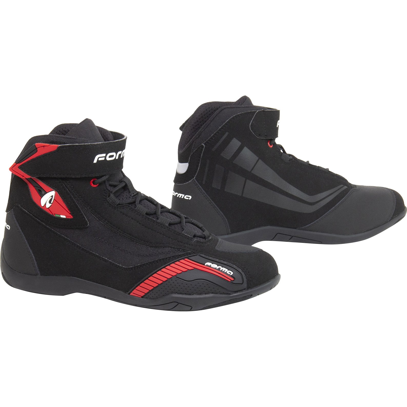 Forma Genesis Motorradschnürstiefel kurz rot 41 Herren von Forma