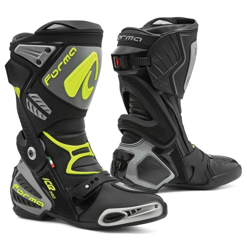 Forma ICE PRO Stiefel schwarz/grau/fluo gelb 45 von Forma