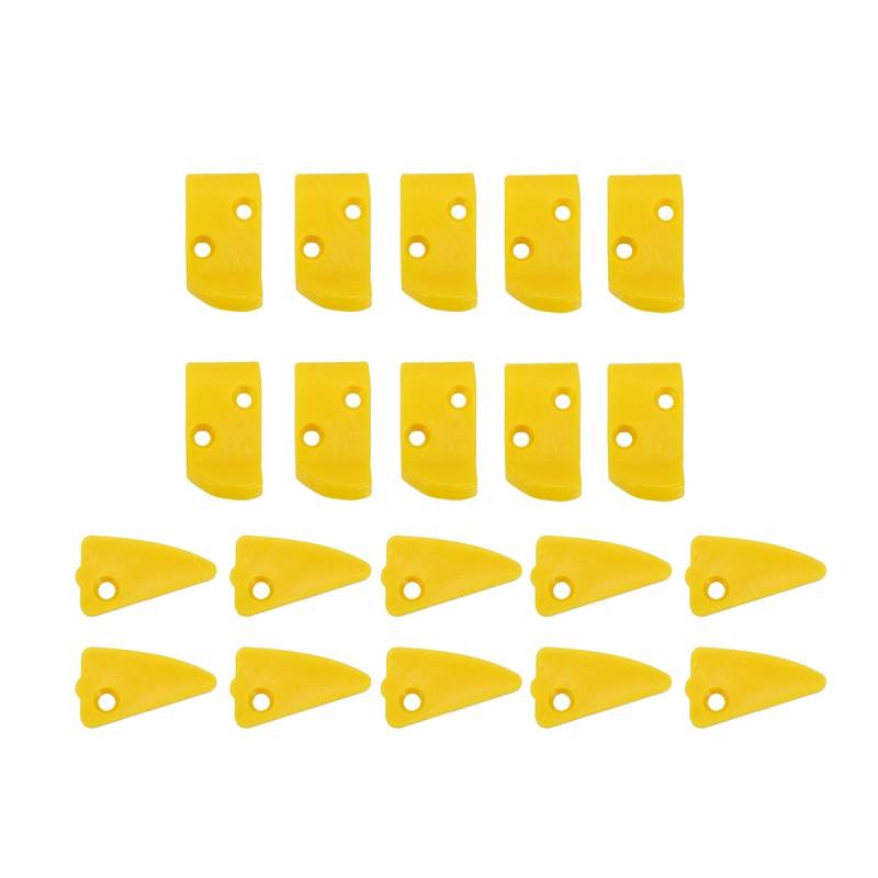 Forspero 20pcs Yellow Plastic Leverless Protection Finger & Triangle Inserts For Tire Changers von Forspero