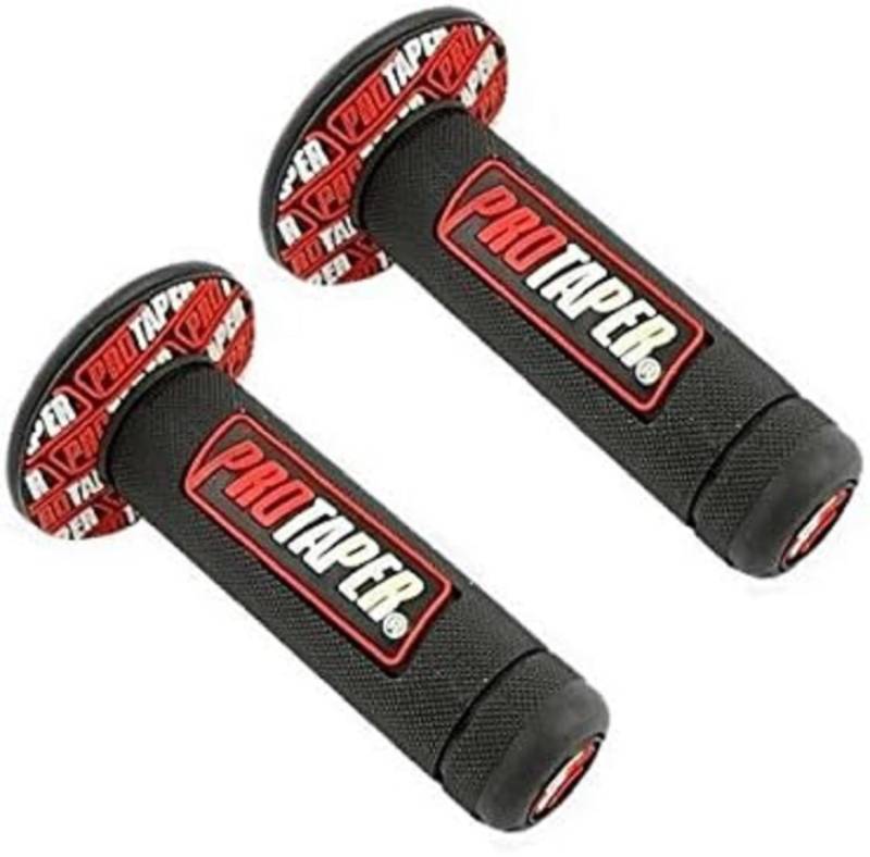 Forspero Motorrad Dirt Pit Bike 7/8Inch Lenker Rubber Brake Hand Grips-Rot von Honfitat