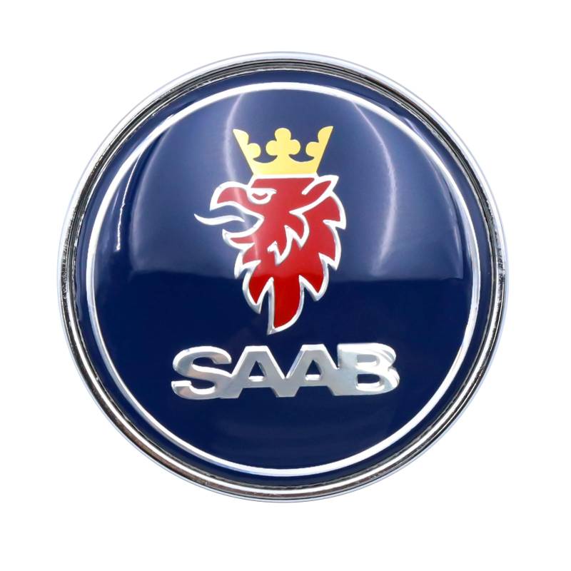 1 x 50 mm Abzeichen passend für SAAB 93 9-3 900 9000 Auto Motorhauben-Emblem 5289871 Blau von Forten Kingdom