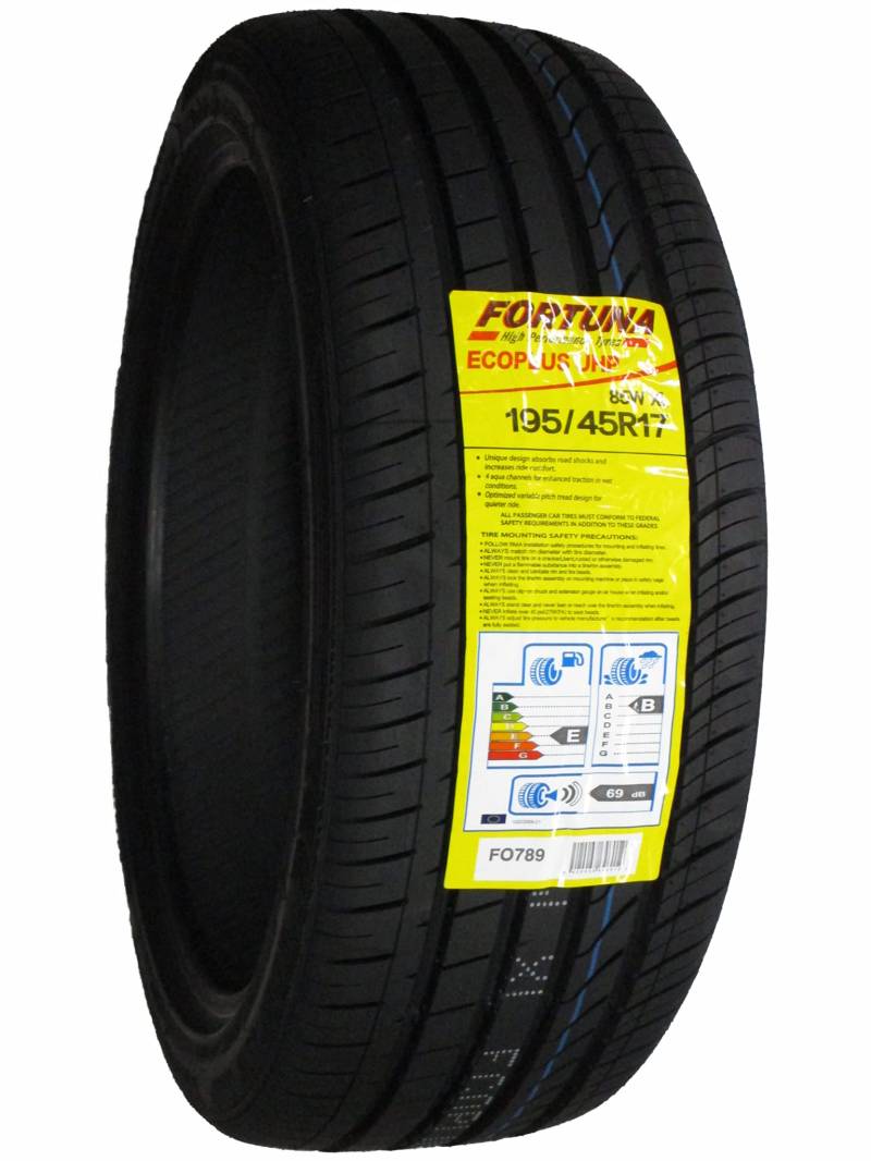 Fortuna EcoPlus UHP 195/45 R17 85W Sommerreifen GTAM T277675 ohne Felge von Fortuna