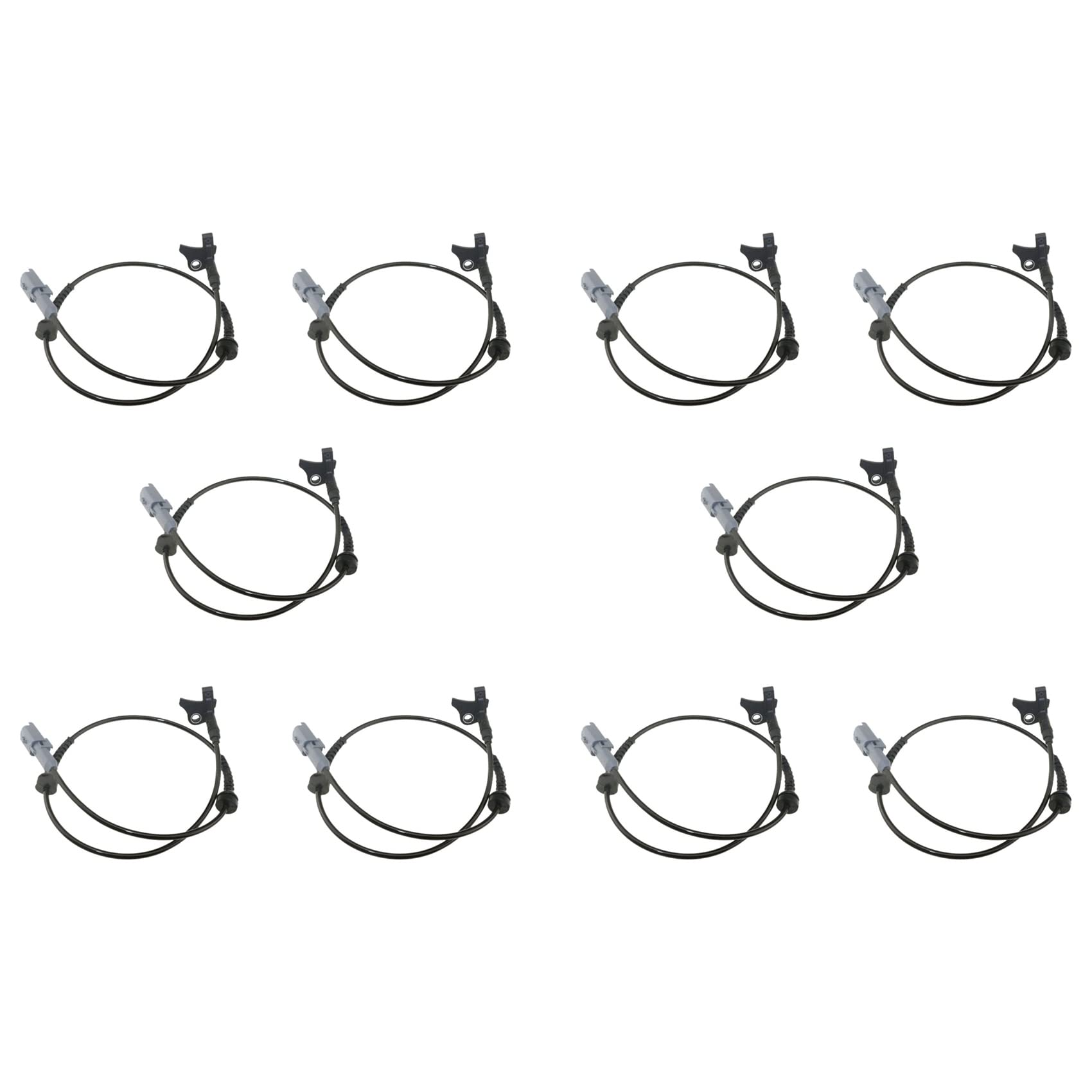 Fossthiroy 10X 9665386780 ABS Raddrehzahlsensor Stecker Vorne Links Rechts 4545K3 4545F5 96496780 für 307 C4 DS4 von Fossthiroy