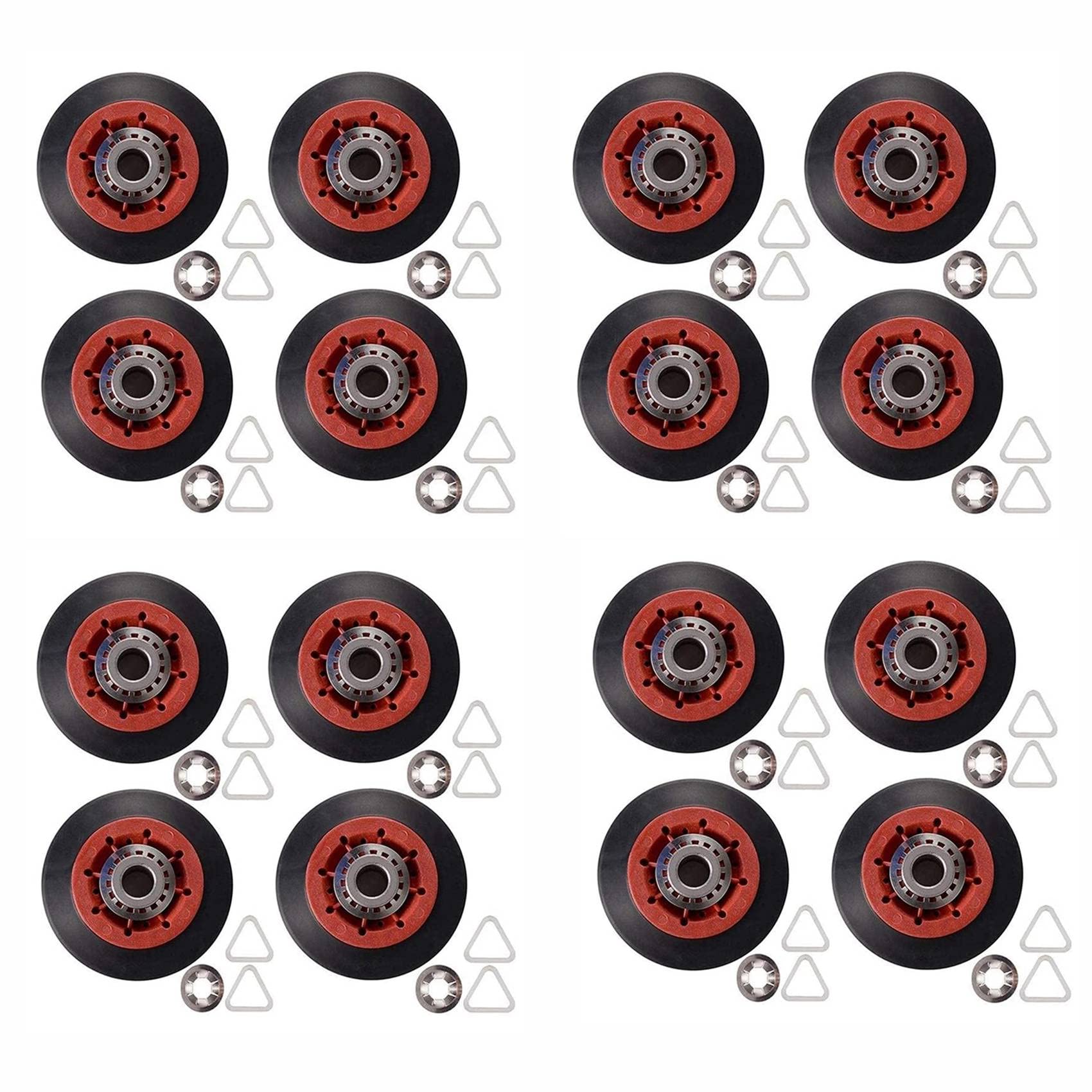 Fossthiroy 12 Stück Rollentrommeltrockner passend für 8536974 ersetzt 8536973, W10314171, WPW10314173, PS11752609 von Fossthiroy