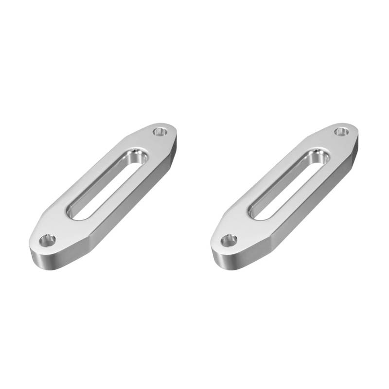 Fossthiroy 2 Stück 125 mm 1814 kg Universal Chrom Billet Aluminium Fallet Fairlead Synthetische Halterung Seilwinde Seil 6803 kg für SUV ATV UTV von Fossthiroy