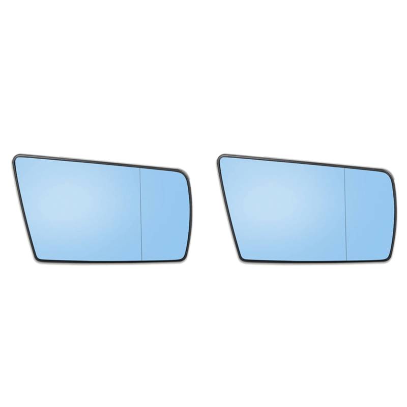 Fossthiroy 2 x Außenspiegelglas rechts beheizt mit Trägerplatte für C W202 E W210 S W140 1994-2000 von Fossthiroy