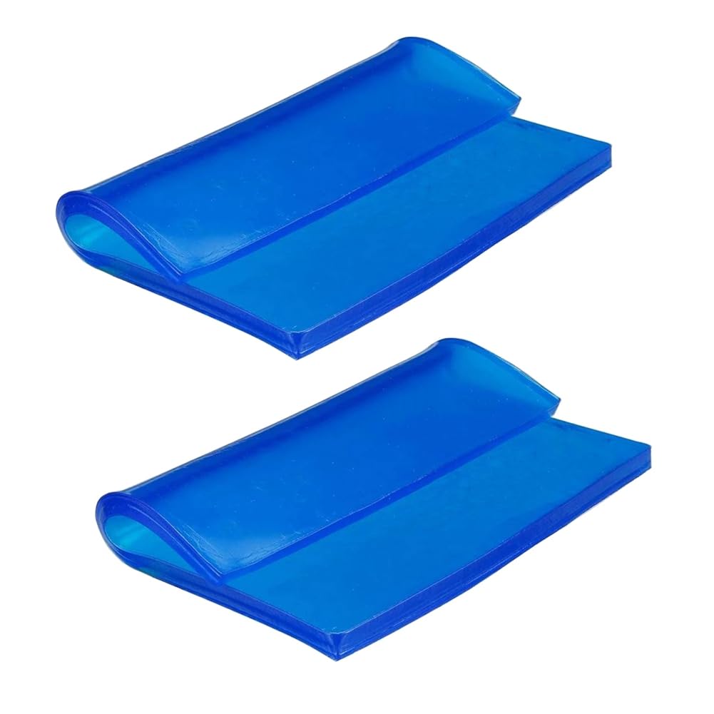 Fossthiroy 2Stück 2CM Blau Motorrad Universal Sitz Kissen Gel Pad Cool Pad Stoßdämpfungs Matte DIY Cut Kissen A von Fossthiroy