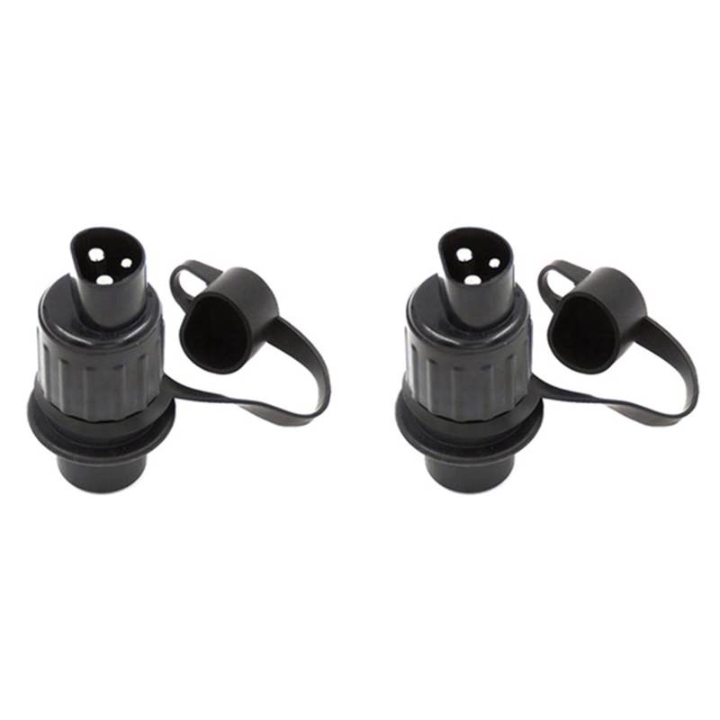 Fossthiroy 2X 12 V EuropäIsche Modelle Anhänger Stecker 3-Polige Steckdose Anhänger Wasserdichter Elektrischer Adapter Anhänger Stecker für Autos und Anhänger von Fossthiroy