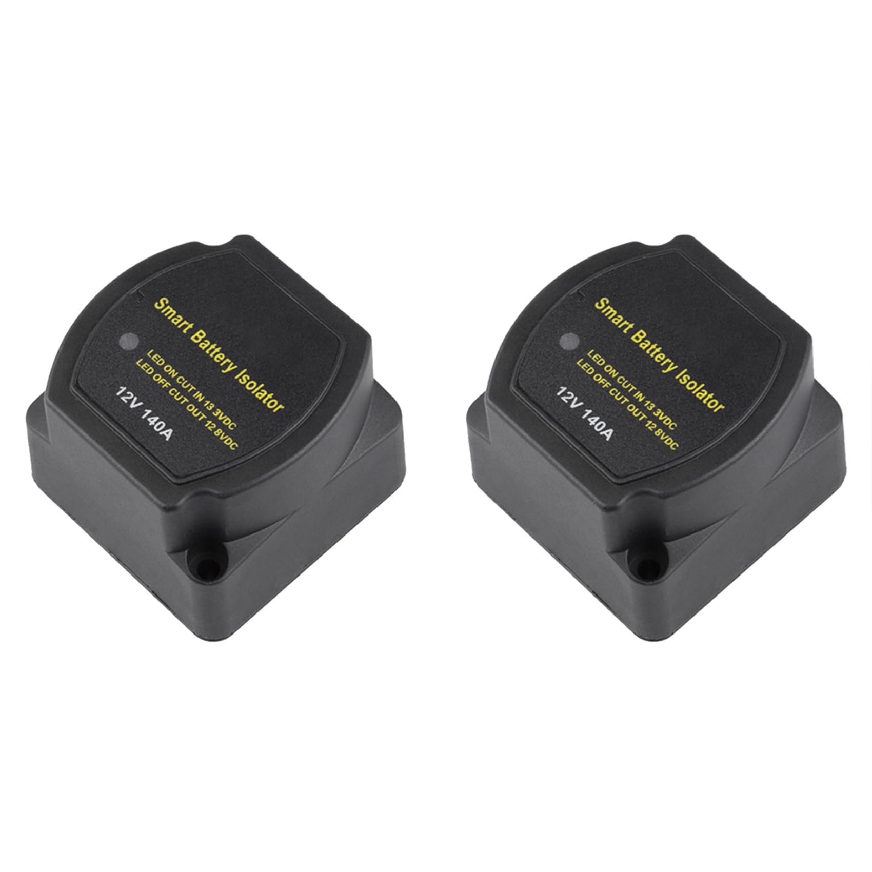 Fossthiroy 2X Smart Isolator mit Batterien, 12 V, 140 A, Spannungsempfindliches Geteiltes Laderelais VSR, Autozubehör-Relais VSR für Wohnmobile von Fossthiroy