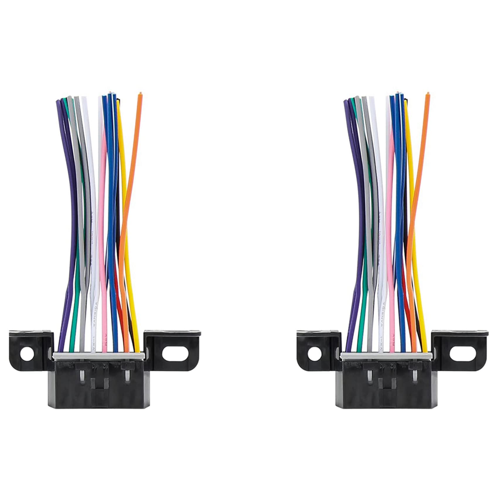 Fossthiroy 2X Vollständige 16 Polige J1962F OBD2 Buchse Auf Stecker DIY Fester Kabelbaum Adapter Anschlussstecker Armaturenbrett Port Kabel von Fossthiroy