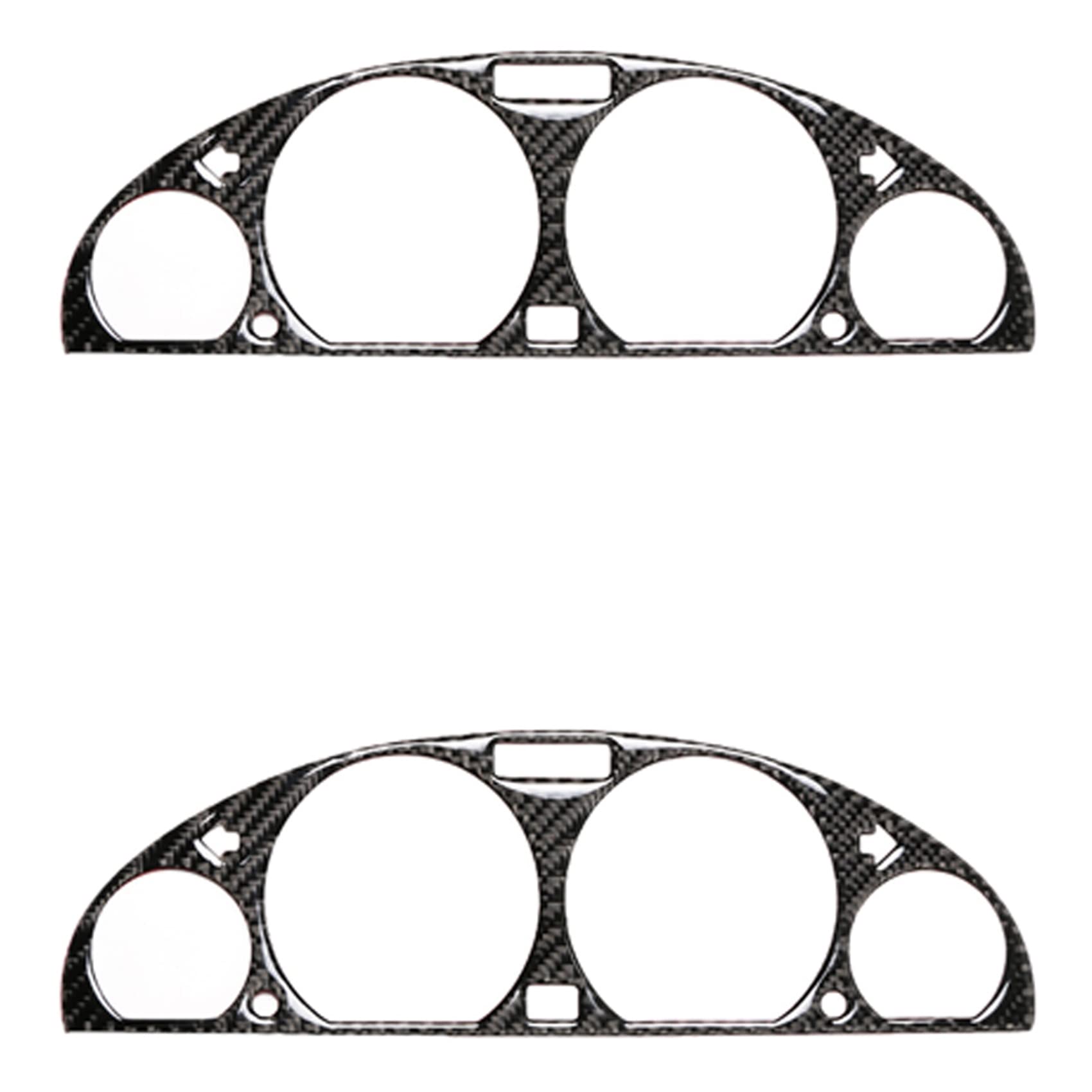 Fossthiroy 2X für 3 E46 M3 1998-2005 Kohlefaser Interne Instrumententafel Dekorative Rahmen Armaturenbrett Abdeckung Aufkleber von Fossthiroy