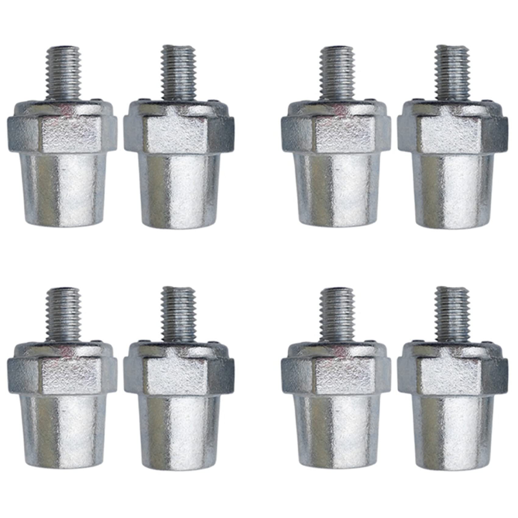 Fossthiroy 4 Paar Batterie-Seitenklemmen aus Zinklegierung, passend für 8 mm positive (+) oder negative (-) Batteriekabelklemmen von Fossthiroy