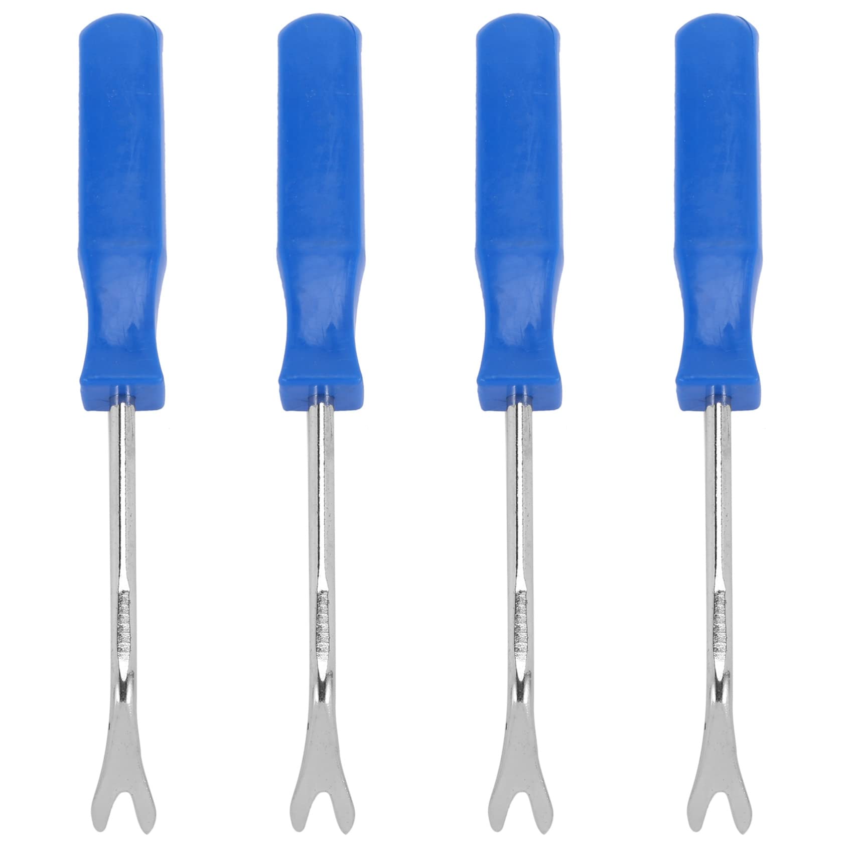 Fossthiroy 4 x Autotür-Innenverkleidungs-Clip-Panel-Polsterbefestigungs-Clip-Entferner, Werkzeug, Schraubendreher, Nagelabzieher, 10,2 cm, Blau von Fossthiroy