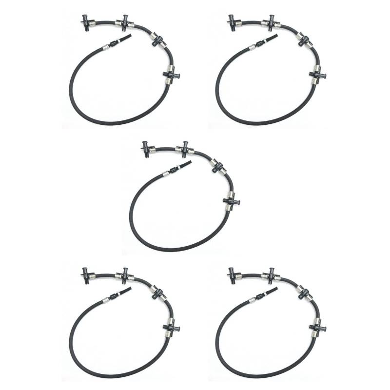 Fossthiroy 5X A6460700932 6460700932 Passend für Sprinter 2.2 CDI Kraftstoffleckleitung Kraftstofftankleitung Schlauchleitung Einspritzschlauch von Fossthiroy
