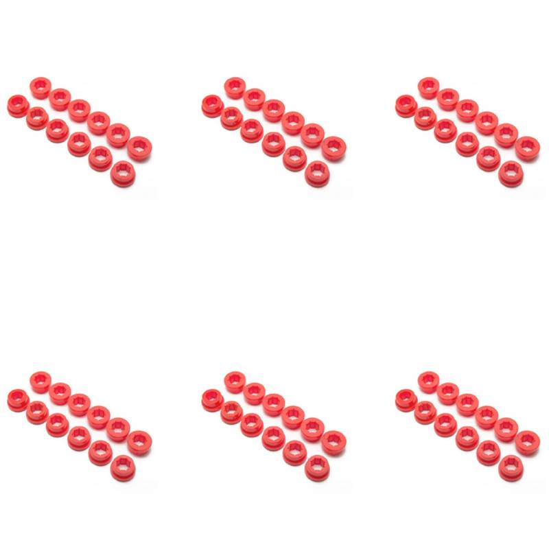 Fossthiroy 72 Stück/Lot Unterer Querlenker Hinterer Sturzsatz Ersatzbuchsen EP-CA0111 für 88-05 Ek Eg ES, Rot von Fossthiroy