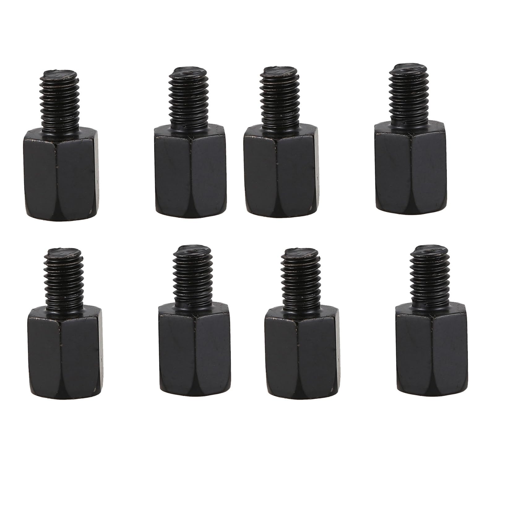 Fossthiroy 8 PCS Mirror Adapter KONVERTER im UHRZEIGERSINN 8MM BIS 10MM SCHWARZ von Fossthiroy