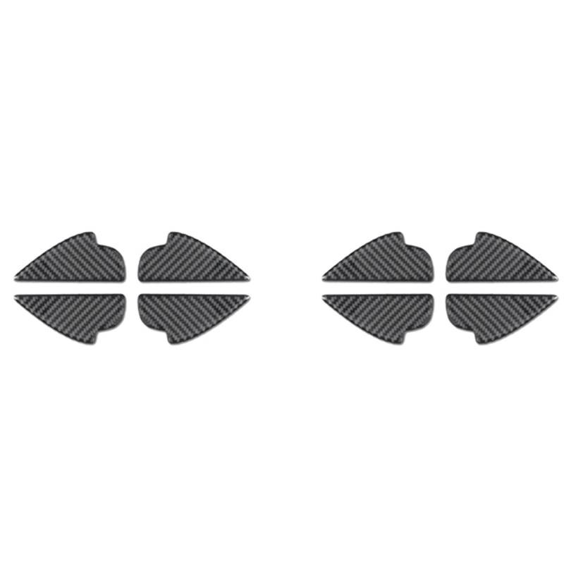 Fossthiroy 8 x Kohlefaser-Innentürgriff-Abdeckung für 2, 3, 6, Demio, -3-5, -7-9, MX5 2017, 2018, 2019 von Fossthiroy