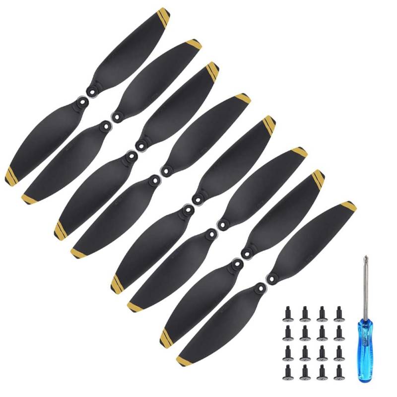 Mavic Mini Propeller, 16 Pcs Propeller Ersatzklingen für DJI Mavic Mini, 360° Propellerschützer, Zubehör für Drohnen, Ersatzpropeller, geringes Gewicht, geräuscharm, stabiles Flugdrohnenzubehör von Fouvin