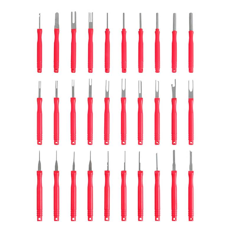 Fowspvzn Entfernungswerkzeug-Set Stiftausdreher Drahtverbinder Pin Entriegelungsschlüssel Werkzeug Auszieher Abzieher Reparatur Entferner von Fowspvzn