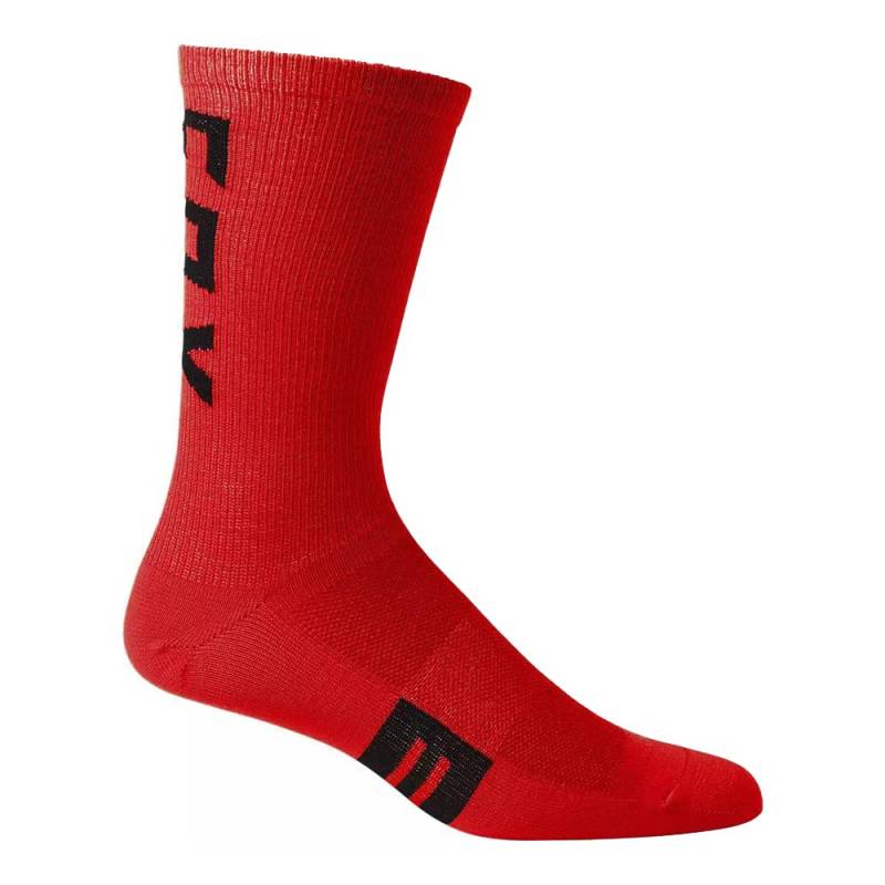 8" Flexair Merino Sock Fluo Red von Fox Racing