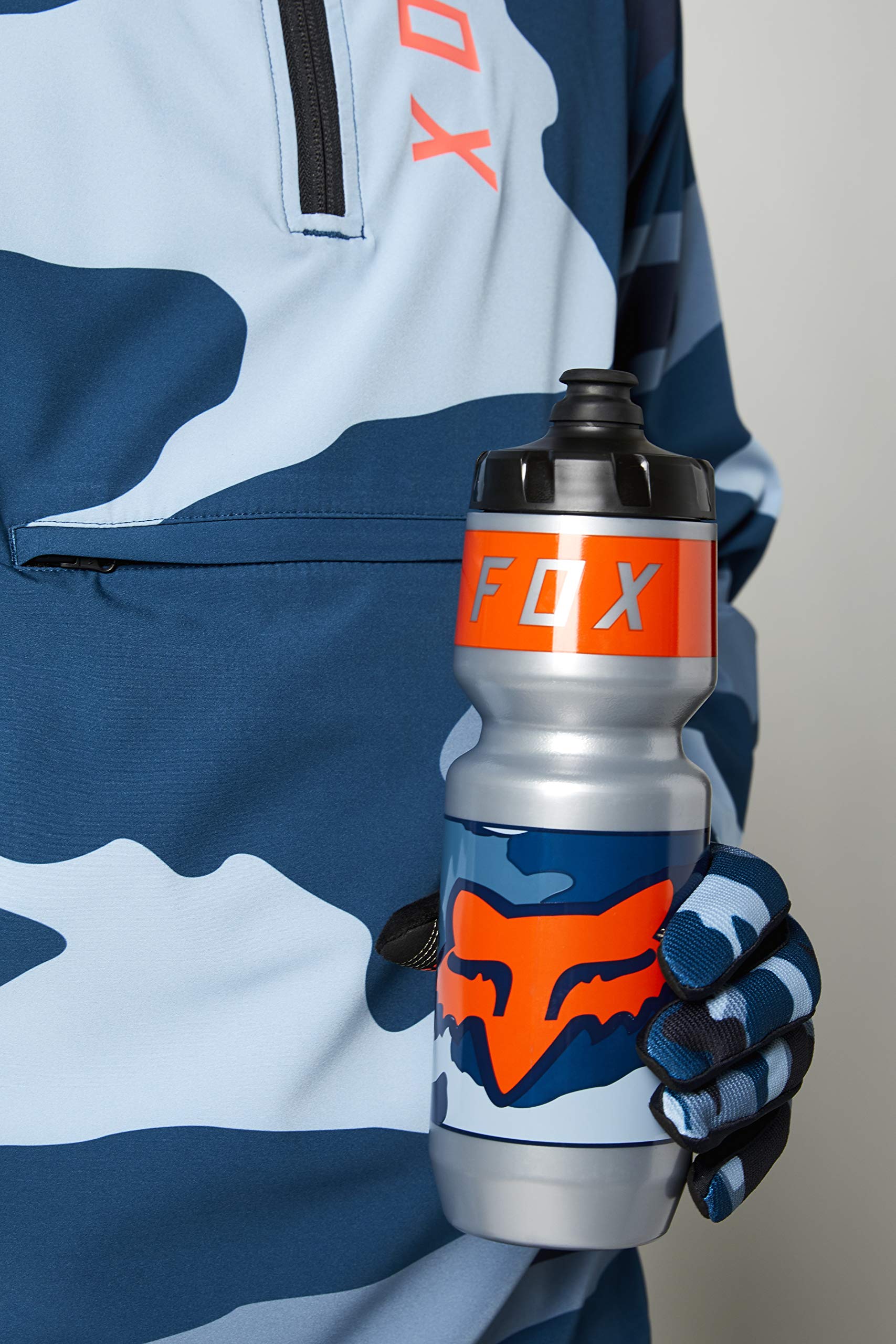 FOX 26 Oz Purist Bottle Refuel Blue Camo OS von Fox Racing