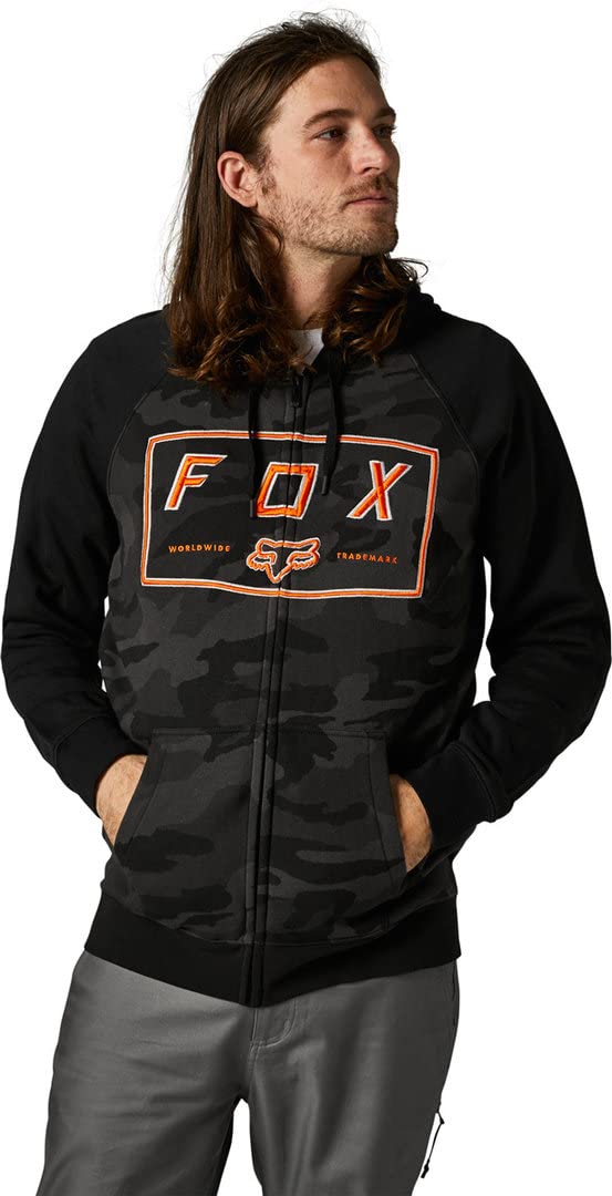 FOX Badger Camo Zip Hoodie Black Camo S von Fox Racing