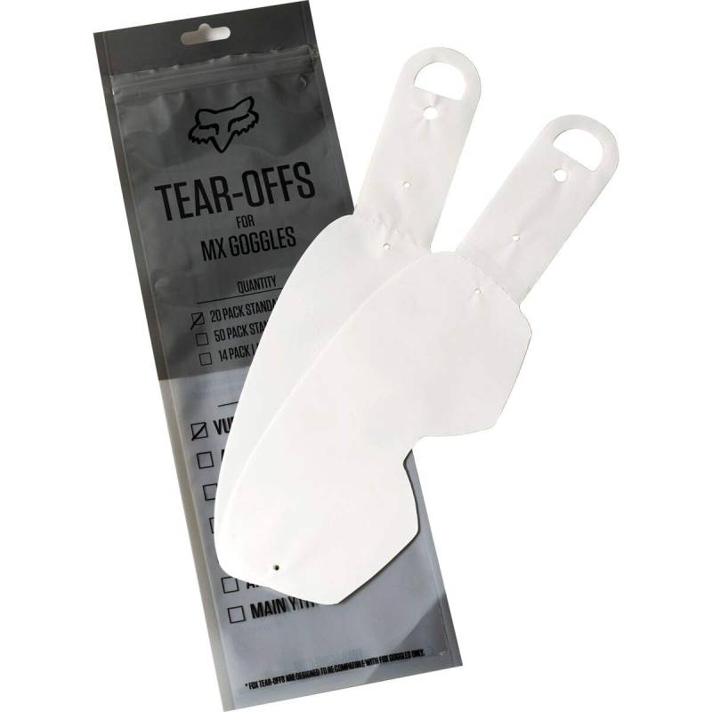 FOX Vue Std Roll Off Tear Off Clear OS von Fox Racing